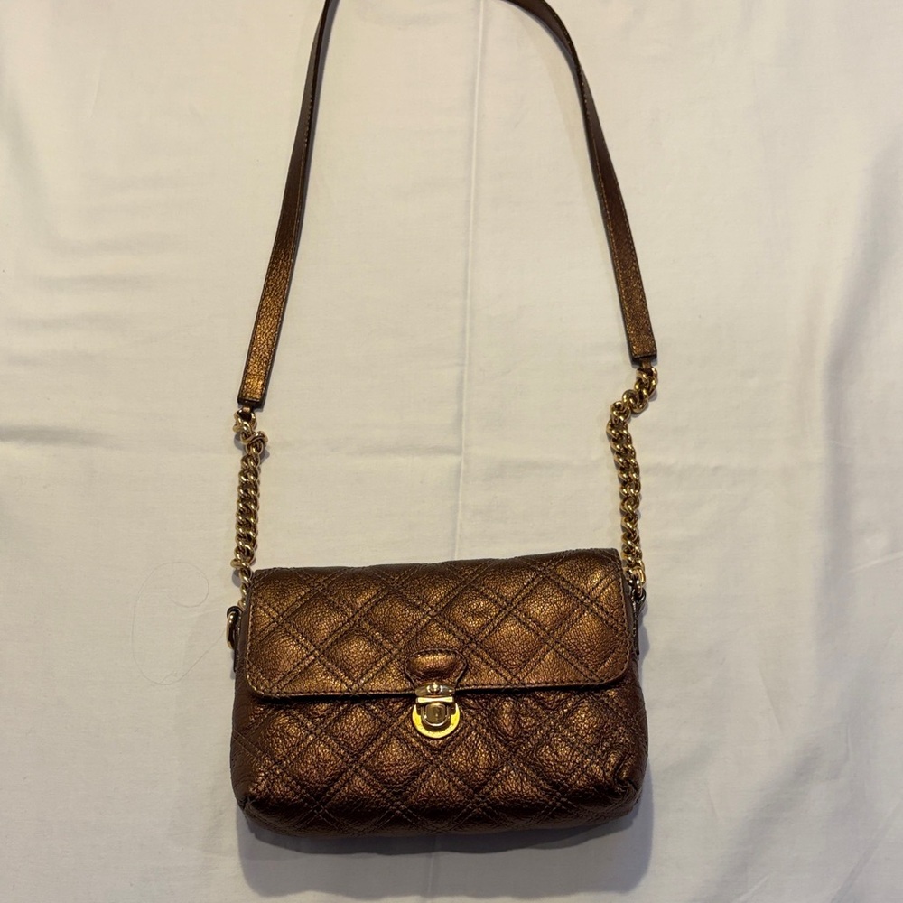 Elegant Quilted Brown Shoulder Bag